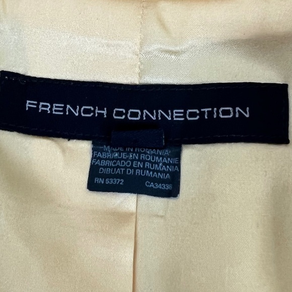 French Connection Women's Jacket/Blazer Linen Yellow Size 2 - Picture 6 of 11